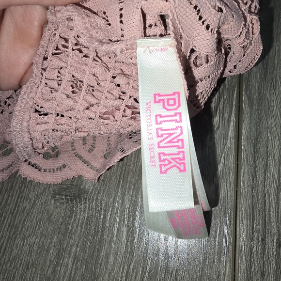 PINK by Victoria's Secret Crochet Lace Bralette size large - Picture 4 of 8